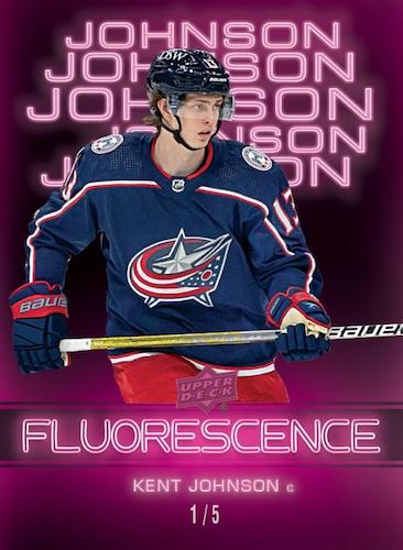 2022-23-Upper-Deck-Series-2-Hockey-Cards-Fluorescence-Magenta-Kent-Johnson